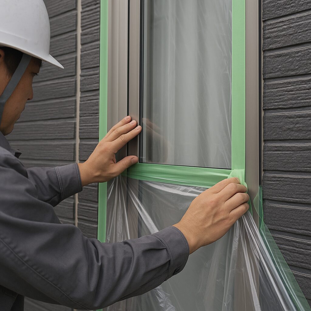 塗りの腕は養生に出る！塗装の養生作業